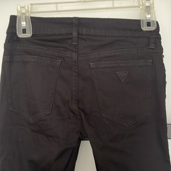 Guess Black Jeans with side Grommets & Laces size 27 EUC - Picture 4 of 4